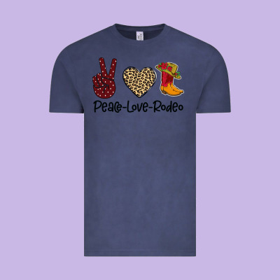 Peace Love Rodeo Vintage Tee Designed By Bettercallsaul