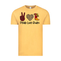 Vintage Mustard Peace Love Rodeo Vintage Tee - Bettercallsaul
