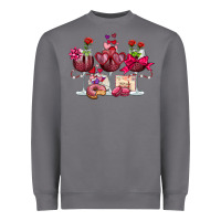 Storm valentine's day wine glasses Heavyweight Sweatshirt - OliviaCreatesArt