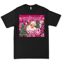Black pink christmas vibes Premium Tee - MaliasSmallBusiness