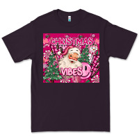 Plum pink christmas vibes Premium Tee - MaliasSmallBusiness