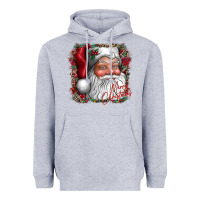 Heather Grey merry Christmas santa Heavyweight Hoodie - CowhideDigitalArt
