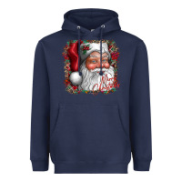 Navy merry Christmas santa Heavyweight Hoodie - CowhideDigitalArt
