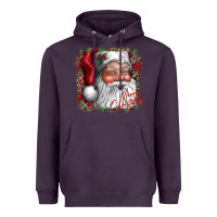 Plum merry Christmas santa Heavyweight Hoodie - CowhideDigitalArt
