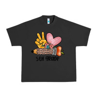 Pigment Black peace love 5th grade Urban Heavy Tee - JahusDesignShop