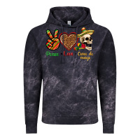 Cloud Black Peace Love Cinco De Mayo Vintage Hoodie - texasbilliewilder