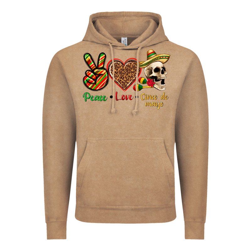 Peace Love Cinco De Mayo Vintage Hoodie by texasbilliewilder | Teevron