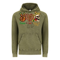 Vintage Olive Peace Love Cinco De Mayo Vintage Hoodie - texasbilliewilder