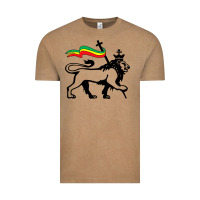 Vintage Coffee Rasta Lion of Judah Rastafarian Reggae Lion and Christian Vintage Tee - longCreatives