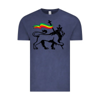 Vintage Denim Rasta Lion of Judah Rastafarian Reggae Lion and Christian Vintage Tee - longCreatives