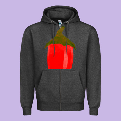 Chilli Pepper Fa Element Zipper Hoodie Designed By Fadigitalartstudio