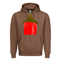 Chestnut Chilli Pepper Fa Element Zipper Hoodie - FaDigitalArtStudio
