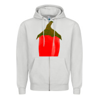 Dove Grey Chilli Pepper Fa Element Zipper Hoodie - FaDigitalArtStudio