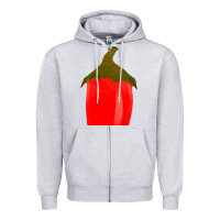 Heather Grey Chilli Pepper Fa Element Zipper Hoodie - FaDigitalArtStudio
