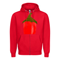 Red Chilli Pepper Fa Element Zipper Hoodie - FaDigitalArtStudio