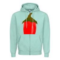 Seafoam Chilli Pepper Fa Element Zipper Hoodie - FaDigitalArtStudio