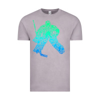 Vintage Zinc Ice Hockey Goalie Hockey Player Youth Men Kids Boys Vintage Tee - longCreatives