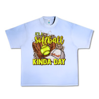 Grape Ice It's a Softball kinda day leopard Urban Heavy Tee - NancyCooperArtShop