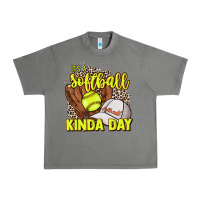 Tornado It's a Softball kinda day leopard Urban Heavy Tee - NancyCooperArtShop