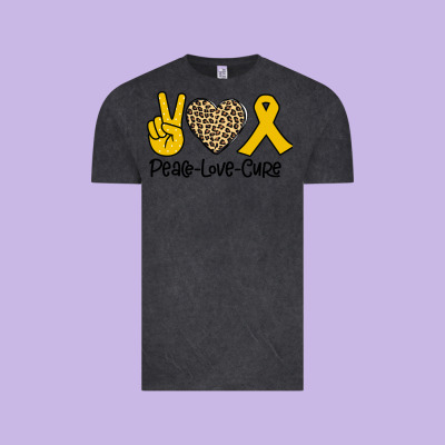 Peace Love Cure Vintage Tee Designed By Bettercallsaul