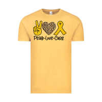 Vintage Mustard Peace Love Cure Vintage Tee - Bettercallsaul