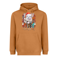 Meerkat merry Christmas pig Heavyweight Hoodie - CowhideDigitalArt