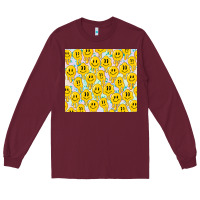 Retro Smiley Faces Long Sleeve Tee | Teevron