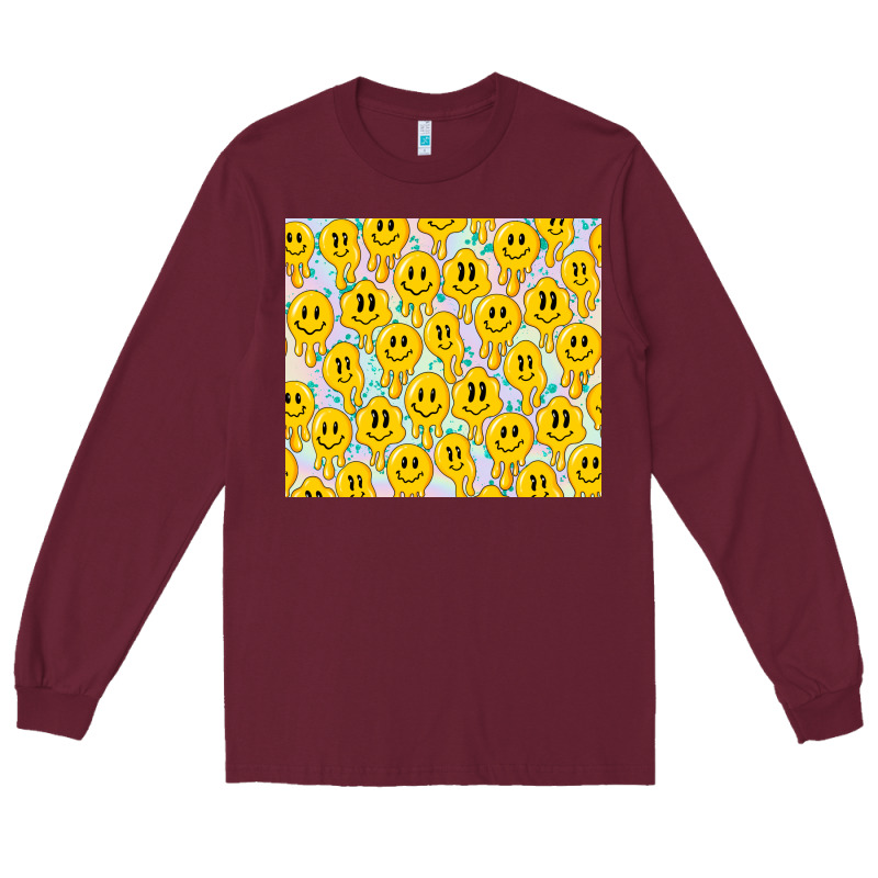 Retro Smiley Faces Long Sleeve Tee by TumblerDesignByShophia | Teevron