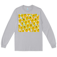 Moon Dust retro smiley faces Long Sleeve Tee - TumblerDesignByShophia