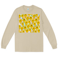 Mushroom retro smiley faces Long Sleeve Tee - TumblerDesignByShophia