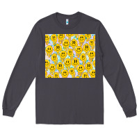 Smoke retro smiley faces Long Sleeve Tee - TumblerDesignByShophia