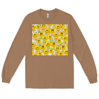 Toasted Coconut retro smiley faces Long Sleeve Tee - TumblerDesignByShophia