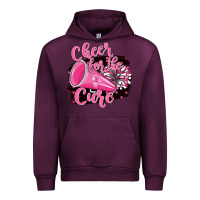 Mauve Wine Cheer For The Cure Urban Hoodie - BarkalooDesign