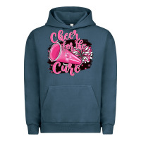 Pigment Midnight Navy Cheer For The Cure Urban Hoodie - BarkalooDesign