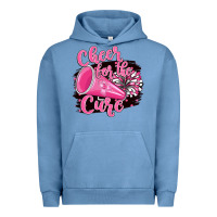 Pigment Pebble Blue Cheer For The Cure Urban Hoodie - BarkalooDesign