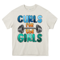 Cream curls for the girls Heavy Core Tee - MaliasSmallBusiness