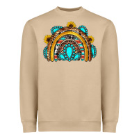 Mushroom western gemstones sunflowers rainbow Heavyweight Sweatshirt - OliviaCreatesArt