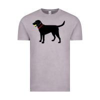 Vintage Zinc Labrador Retriever Fetch, Black Lab Play Ball Vintage Tee - longCreatives