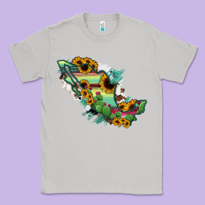 Mexico Map Classic Tee Designed By Ranaportraitstore