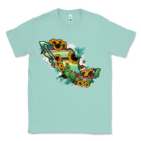 Seafoam Mexico Map Classic Tee - RanaPortraitStore