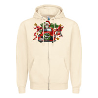 Merry Christmas Truck Gnomies Zipper Hoodie | Teevron