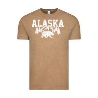 Vintage Coffee Alaska Mountains Forest Hunting Usa Vintage Tee - longCreatives