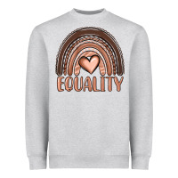 Heather Grey equality melanin rainbow Heavyweight Sweatshirt - OliviaCreatesArt