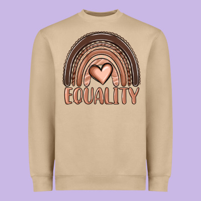 Equality Melanin Rainbow Heavyweight Sweatshirt Designed By Oliviacreatesart