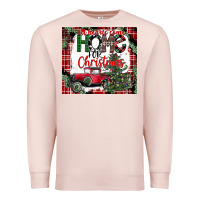 Pale Pink christmas homecoming celebration Premium Sweatshirt - CowhideDigitalArt