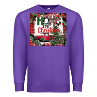 Purple christmas homecoming celebration Premium Sweatshirt - CowhideDigitalArt