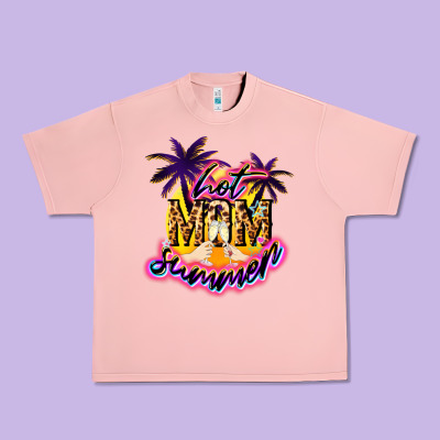 Hot Mom Summer Urban Heavy Tee Designed By Nancycooperartshop