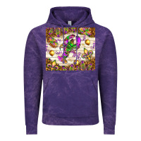 Cloud Purple Mardi Gras with crab Vintage Hoodie - NancyCooperArtShop