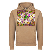 Vintage Coffee Mardi Gras with crab Vintage Hoodie - NancyCooperArtShop