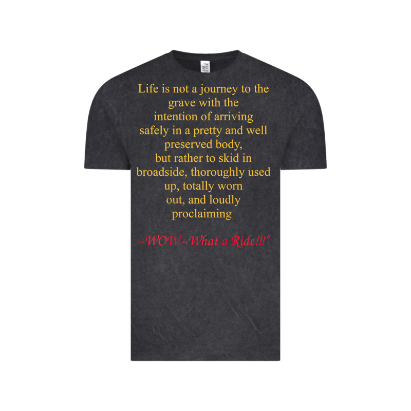Life Is Not A Journey To The Grave With The Intention Vintage Tee by longCreatives | Teevron
